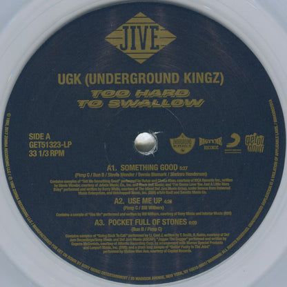 UGK : Too Hard To Swallow (2xLP, Album, Ltd, RE, Cle)