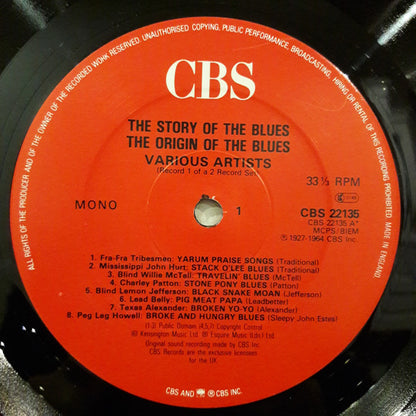 Various : The Story Of The Blues (2xLP, Comp, Mono, RE, Red)