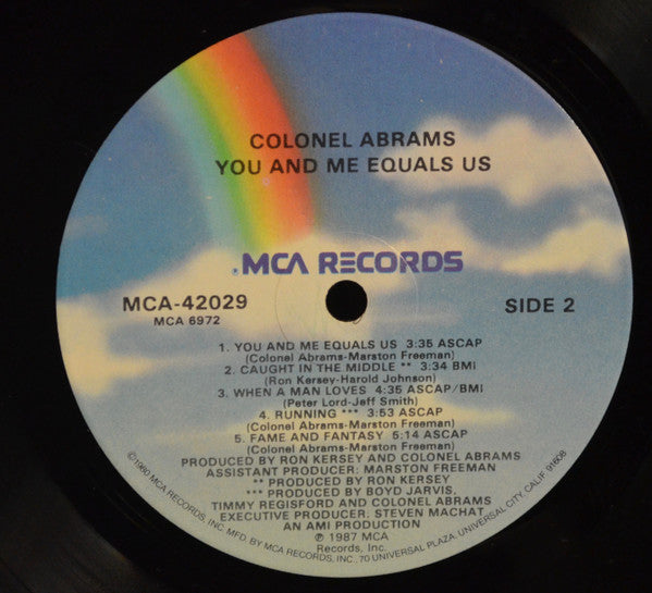 Colonel Abrams : You And Me Equals Us (LP, Album)