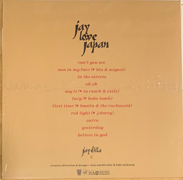 J Dilla : Jay Love Japan (LP, RE, RP, Red)
