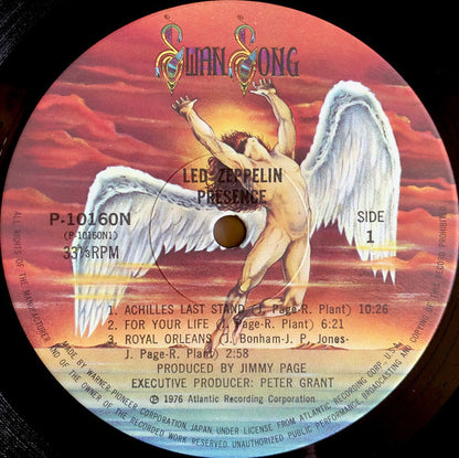 Led Zeppelin = レッド・ツェッペリン* : Presence = プレゼンス (LP, Album, Gat)