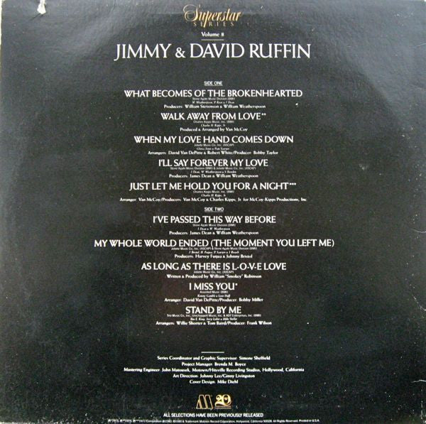 Jimmy & David Ruffin* : Jimmy & David Ruffin (LP, Comp)
