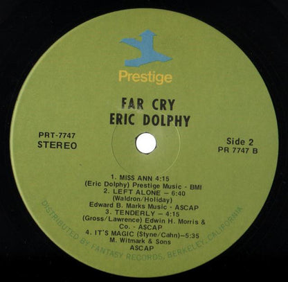 Eric Dolphy : Far Cry! (LP, Album, RE)