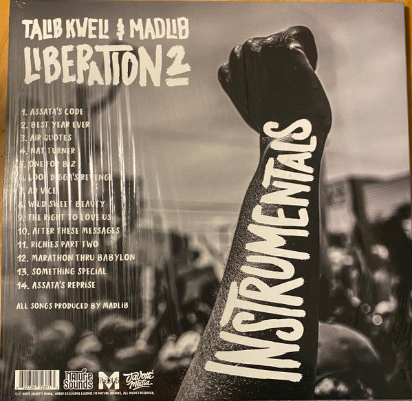 Talib Kweli, Madlib : Liberation 2 Instrumentals (2xLP, Album, Ltd)