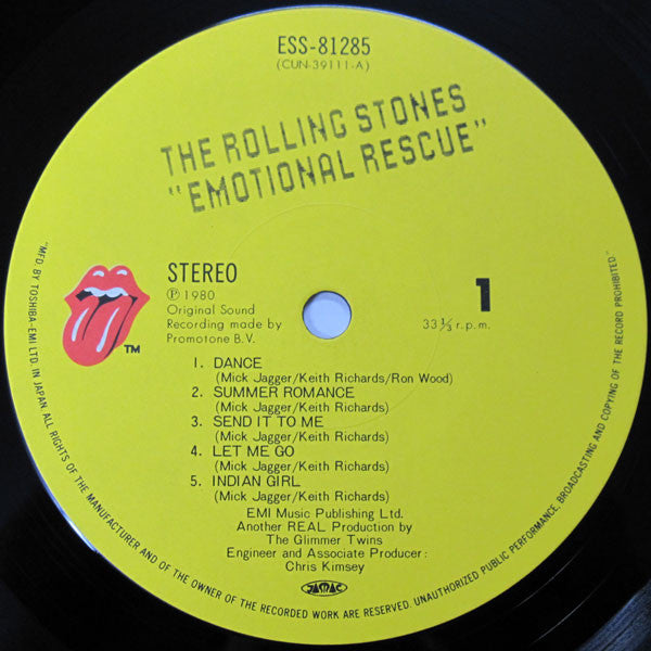 The Rolling Stones : Emotional Rescue (LP, Album)