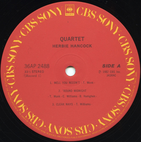 Herbie Hancock = Herbie Hancock : Quartet = カルテット (2xLP, Album)