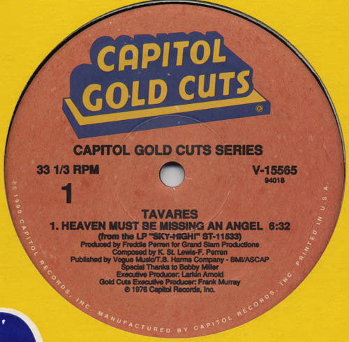 Tavares : Heaven Must Be Missing An Angel / It Only Takes A Minute (12", RE)
