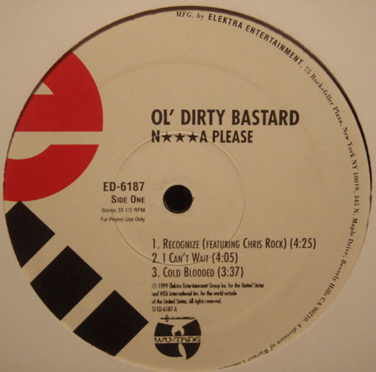 Ol' Dirty Bastard : N***a Please (2xLP, Album, Promo, Cle)