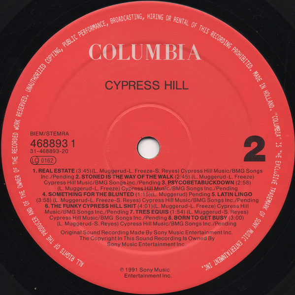 Cypress Hill : Cypress Hill (LP, Album)