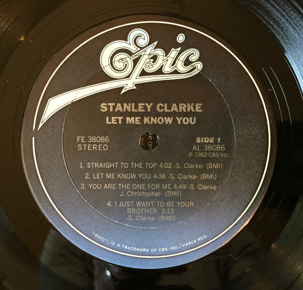 Stanley Clarke : Let Me Know You (LP, Album, Car)