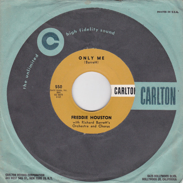 Freddie Houston : Only Me (7")