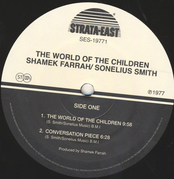 Shamek Farrah & Sonelius Smith : The World Of The Children (LP, Album, Ltd, RE, RM)