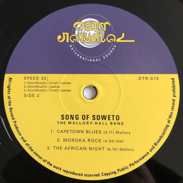 The Mallory-Hall Band : Song Of Soweto (LP, Album, RE)