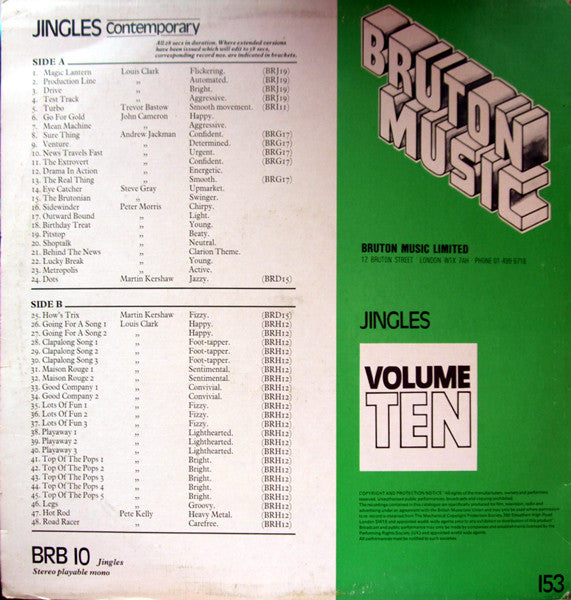 Various : Jingles Volume Ten (LP)