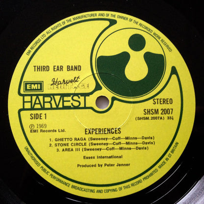 Third Ear Band : Experiences (LP, Album, Comp)