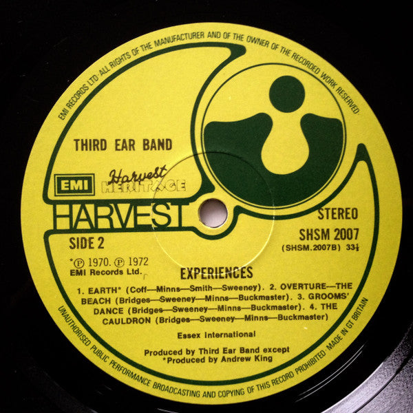 Third Ear Band : Experiences (LP, Album, Comp)