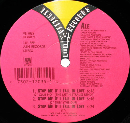Alé : Stop Me If I Fall In Love (12")
