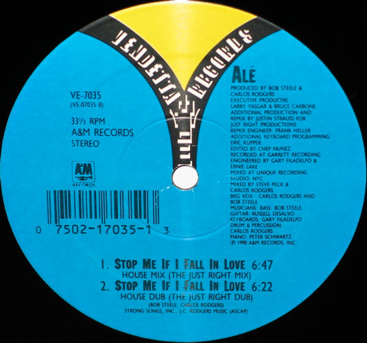 Alé : Stop Me If I Fall In Love (12")