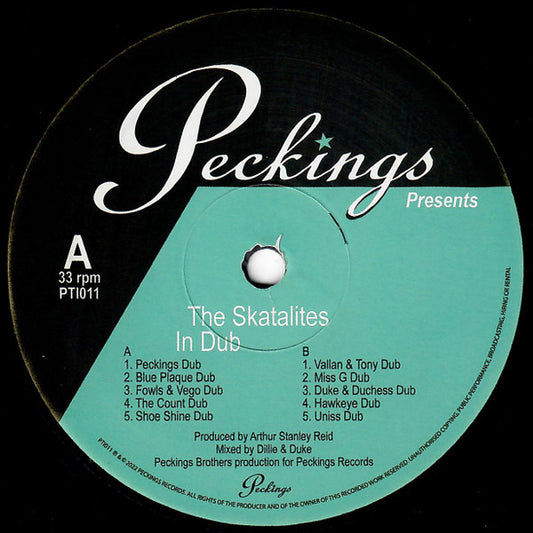 The Skatalites : In Dub (LP, Album, Ltd)
