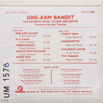 The International Studio Orchestra : One-Arm Bandit (10")