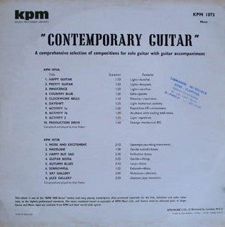 Alan Parker : Contemporary Guitar (LP)