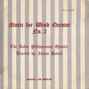 Rene Auteloup / Keith Papworth / Jack Trombey / The Radio Philharmonic Quintet, Adrian Bonsel : Music For Wind Quintet No. 2 (LP)