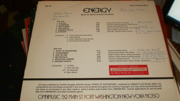 Various : Energy (LP, Album)
