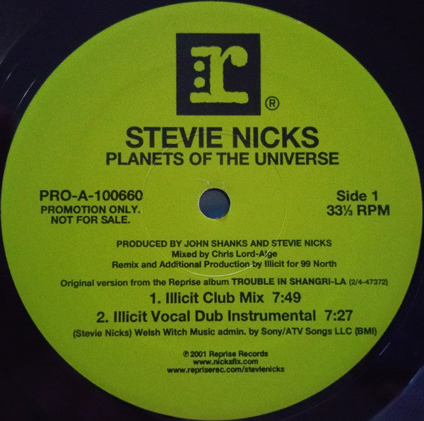 Stevie Nicks : Planets Of The Universe (2x12", Promo)