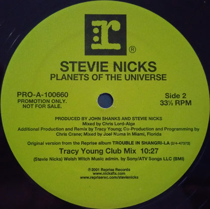 Stevie Nicks : Planets Of The Universe (2x12", Promo)