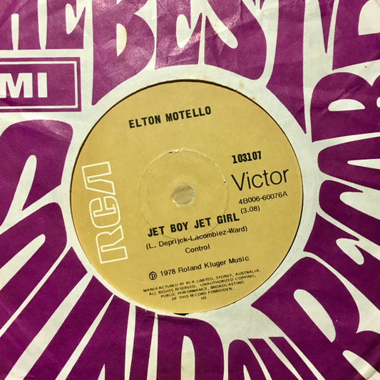 Elton Motello : Jet Boy Jet Girl (7", Single)