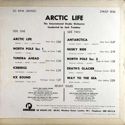 The International Studio Orchestra : Arctic Life (10", Mono)