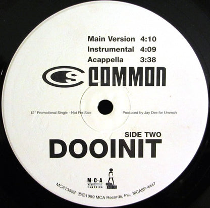 Common : Dooinit (12", Promo)