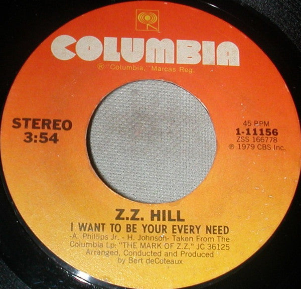 Z.Z. Hill : I Don't Want Our Love To Be No Secret  (7", Single)