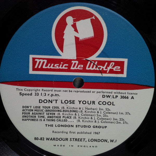 The London Studio Group : Don't Lose Your Cool (10", Mono)