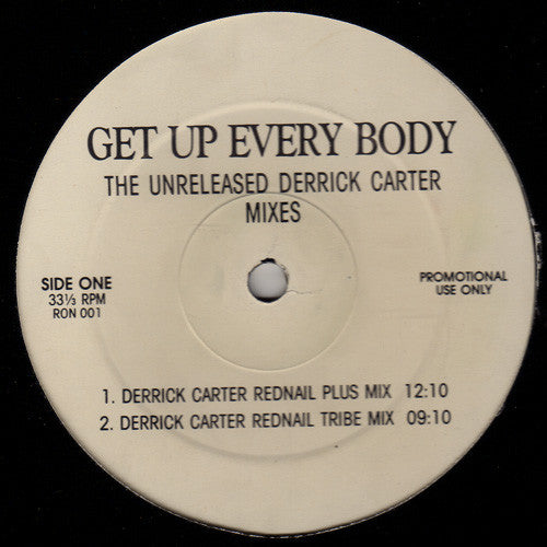 Byron Stingily : Get Up Every Body (The Unreleased Derrick Carter Mixes) (12", Promo)