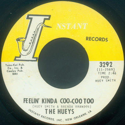 Hueys, The : Feelin' Kinda Coo-Coo Too / Smile For Me (7",45 RPM)