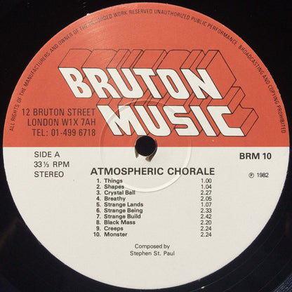 Stephen St. Paul / John Cameron (2) : Atmospheric Chorale (LP)