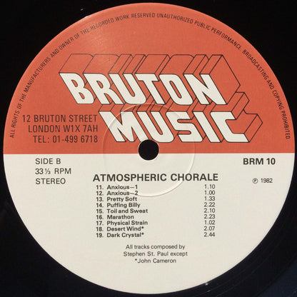 Stephen St. Paul / John Cameron (2) : Atmospheric Chorale (LP)