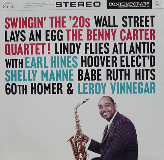 The Benny Carter Quartet : Swingin' The '20s (LP, Album, RE)