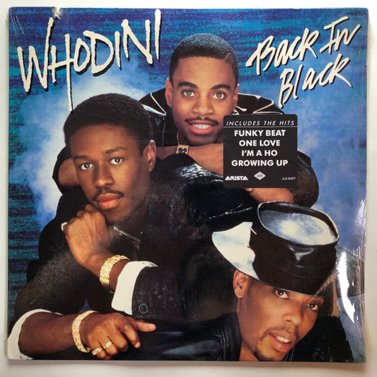 Whodini : Back In Black (LP, Album, Ind)
